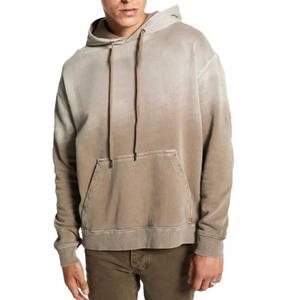 เสื้อฮู้ดแบบสวมหัวของผู้ชาย500gsm เทอร์รี่สะพายไหล่ทรงโอเวอร์ไซส์ผ้าฟลีซซักไม่มีเชือกสำหรับฤดูหนาว - Product Image 3