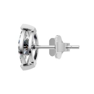 Aretes Solitarios de Moissanita con Certificación IGI, 4 Quilates, Oro Sólido de 14k, Chapado en Oro de 18k, para Mujer, Compromiso, Aniversario - Product Image 2