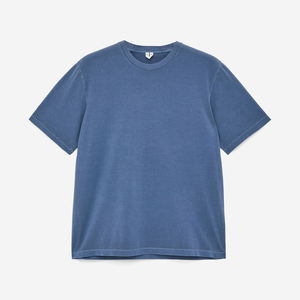 Mode recadrée hommes T-shirt blanc surdimensionné doux T-shirt personnalisé Boxy Fit t-shirt pour hommes - Product Image 1