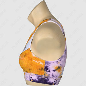 Sujetador deportivo personalizado ligero de secado rápido antibacteriano impreso Digital pares con cintura elástica mallas de Yoga perfectamente - Product Image 5