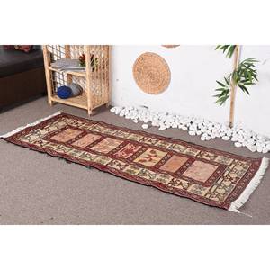 Classique Vintage turc tapis rouge Beige 230X610cm grande surface laine Latex support rectangulaire abstrait 10mm pour couloir chambre décor - Product Image 3