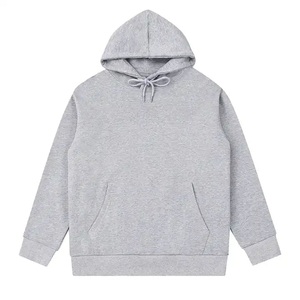 Custom Logo Oversized Sweatshirts Pullover Blank <b>Plain</b> Hoodies Unisex High Quality 100% Cotton Fleece Men Custom <b>Hoodie</b> - Product Image 6