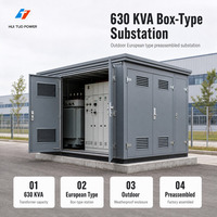 Transformateur de sous-station préassemblée de type boîtier extérieur 630 kVA, type boîtier européen 500 kV