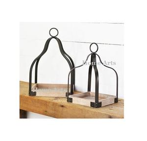 Plateau de service alimentaire en bois avec fer Boarder Design attrayant plateau de chocolats de forme ovale au prix le plus bas - Product Image 2