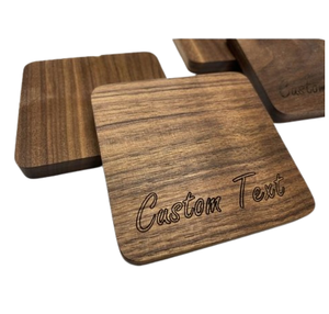 Posavasos de café y té de nogal para taza Natural de estilo clásico, accesorio de cocina, posavasos de madera, bebidas, café, té - Product Image 6