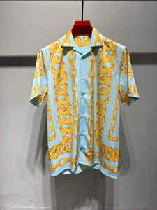 Ensemble chemise et short à manches courtes nouveau style pour hommes bon tissu à la mode imprimé en 3D en gros - Product Image 6