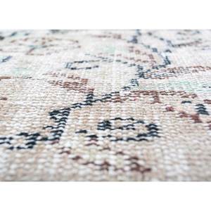 พรมขนสัตว์ถักมือสไตล์วินเทจ สีเบจและสีน้ำตาล ลายเหรียญรูปทรงสี่เหลี่ยมผืนผ้า ลวดลายนามธรรม สำหรับบ้านและทางเดิน ห้องนั่งเล่น-Pae-3235 - Product Image 3