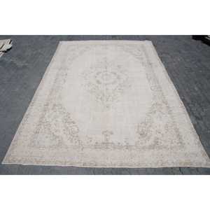 พรมขนาด 9.2x13.5 ฟุต, พรมตุรกีโบราณ, พรมขนสัตว์สีขาว - Product Image 1