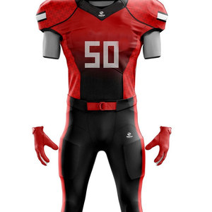 Maillot de football américain avec logo d'équipe personnalisé Uniformes de football américain imprimés par sublimation de haute qualité et haute performance de style OEM - Product Image 2