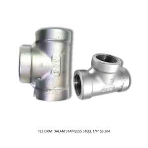 ตัวทีสเตนเลสขัดเงาขนาด1/4นิ้วทนทาน150 PSI รูปทรงเท่ากันปรับแต่งได้ทนทานต่อการกัดกร่อน - Product Image 4