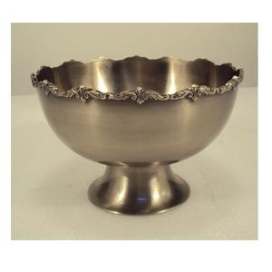 Bol à fruits en métal de conception antique frontière de conception gravée bol de service de fruits et de nourriture fait à la main le plus vendu - Product Image 1