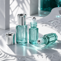 Flacon roll-on en verre anti-fuite : Flacon roll-on en verre rose unique pour huiles essentielles et parfums, offre OBM