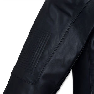 Chaqueta de Invierno Personalizada al por Mayor para Hombre, Chaqueta de Cuero de Alta Calidad Resistente al Viento con Bordado Personalizado a Bajo Precio - Product Image 5