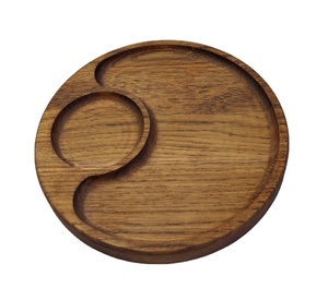 Wooden <b>snack</b> tray for serving food and drink round platter pizza breakfast food <b>bar</b> home kitchen decor wedding gifts restaurant - Product Image 1