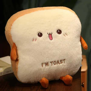 Mignonne Cartoon Pattern Biscotte Toast Peluche Washable Feature - Product Image 2