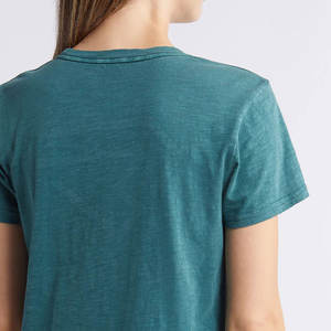 Camisetas de gran tamaño para mujer de alta calidad hechas a medida, estilo informal transpirable, cuello redondo, logotipo impreso para el verano, respetuoso con el medio ambiente - Product Image 3
