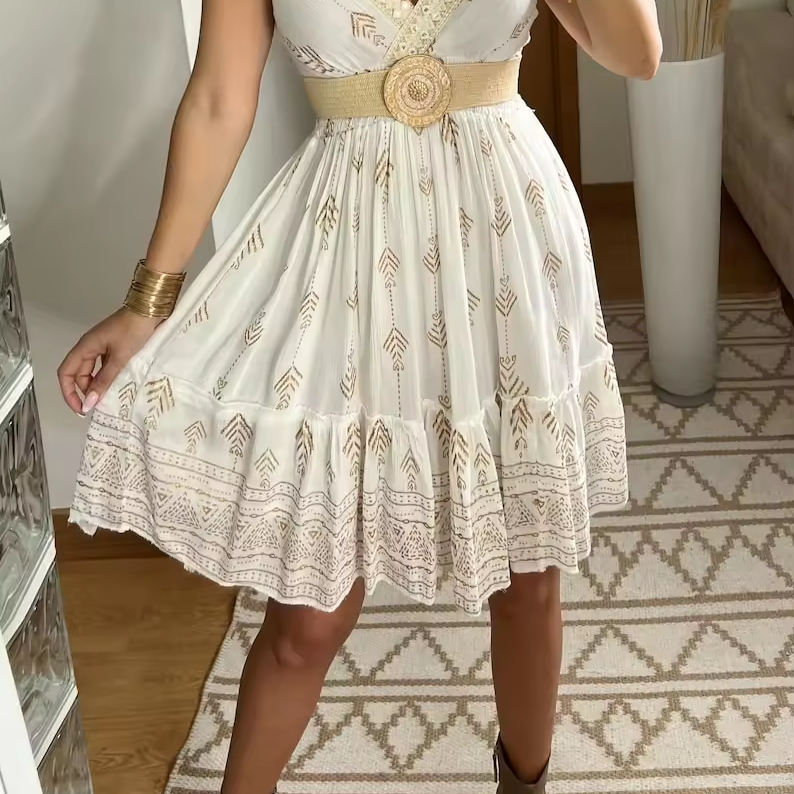 vestidos hippies de verano que te permiten ser informal con Vogue