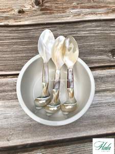 Luxury Restaurant Hotel Dinner Mother of Pearl <b>Spoon</b> Shell Caviar <b>Spoon</b> Handmade Vietnam Helps Keep Full Flavor of Caviar - Product Image 6