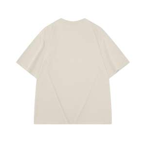 T-shirts de haute qualité avec logo personnalisé T-shirts épais T-shirt 100% coton pour hommes 280GSM T-shirts surdimensionnés vierges en coton pour hommes - Product Image 5