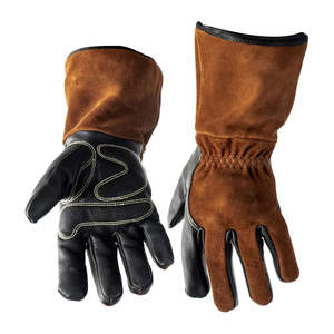 Wholesale Safety Leather Welding <b>Gloves</b> for Warehouse Breathable <b>Mesh</b> Back Leather <b>Gloves</b> For Men's Daily - Product Image 6