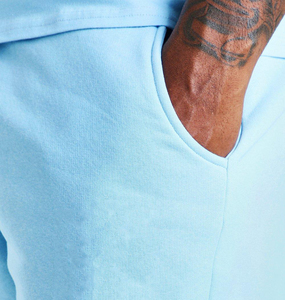 Ensemble short d'été pour hommes T-shirt à manches courtes et short Ensemble 2 pièces personnalisé décontracté Ensemble de survêtement d'été pour hommes - Product Image 5