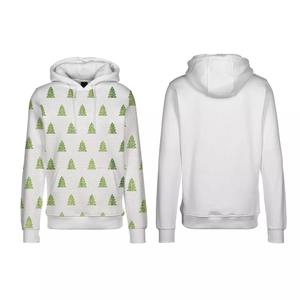 Sudadera con capucha de sublimación de invierno unisex con patrón sólido transpirable y secado rápido en tela de poliéster/algodón - Product Image 3