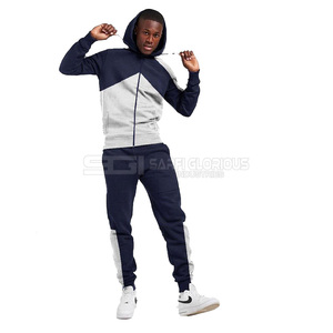 Personalizar conjuntos de pista de moda entrenamiento correr tejido chándal deportes caminar hombres poliéster chándales para senderismo - Product Image 2