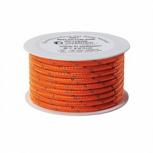 Cordon réfléchissant en polyester orange OVERMANN 100 m, réflecteur de sécurité, diamètre 8 mm, autocollants et lumières réfléchissants promotionnels - Product Image 3