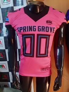 2025 bonne qualité football américain uniforme personnalisé Sublimation et broderie maillot pantalon chaussettes grande taille joueur amical - Product Image 3