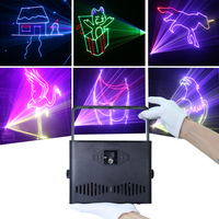 Lampu Laser Animasi RGB Full Color NewFeel 1W-5W DMX512 Aktif Suara untuk Klub Malam, Panggung DJ, dan Acara Pesta