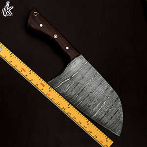 Cuchillo de Cocina de Acero de Damasco de Alto Carbono Hecho a Mano Chef's Cleaver Chopper Agarre Fuerte Mango de Madera Rosa Profesional Afilado - Product Image 6