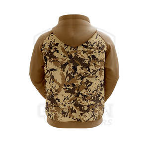 Causal Wear Customized Logo Design <b>Brown</b> Hoodie Sweatshirts For Men's Draw String Hooded Long Sleeve Sublimation Hoodie - Product Image 3