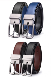 Cinturón de Cuero Genuino de Vaca para Hombre, Calidad Premium, Estilo Clásico Casual, Hebilla de Acero, Longitud Ajustable, Ecológico y Resistente - Product Image 3