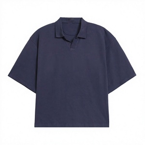 เสื้อกอล์ฟแขนสั้นลำลองสำหรับผู้ชายรุ่นใหม่ปี 2027 ผ้าฝ้ายถัก 100% น้ำหนัก 160 กรัม ลายพิมพ์เรียบหรู ไม่เป็นขุย ด้านหน้า - Product Image 6