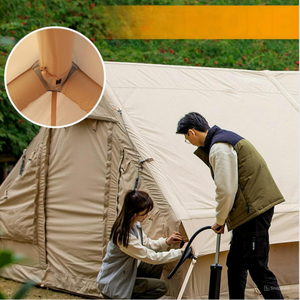 Tienda de campaña inflable para 4 personas con fácil instalación, diseño impermeable y ventilación mejorada - Product Image 2