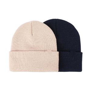 Diseño personalizado de los hombres de alta calidad gris acrílico Slouchy Cuff cuero etiqueta Logo invierno esquí cráneo gorra pescador Beanie 2026 - Product Image 1