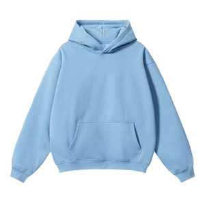 <b>Thick</b> Heavy French Terry <b>Hoodie</b> <b>Men</b> Custom 100% Cotton Oversized Streetwear Pullover Drop Shoulder Boxy Fit Hoodies - Product Image 3