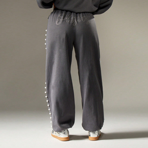 Ensemble de survêtement pour femme, lavage à l'acide, sweat-shirt et jogging, polaire doux et chaud, vêtements de sport confortables pour la salle de sport, l'entraînement, la course à pied, les voyages, le quotidien - Product Image 5