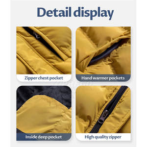 Veste matelassée de qualité supérieure à la vente chaude, chaude, confortable pour l'hiver, veste matelassée pour homme en vente en ligne - Product Image 3