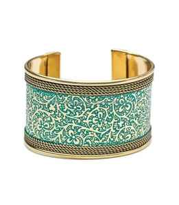 Laiton unique de bracelet de manchette de mode de style moderne avec la conception élégante de finition polie - Product Image 4