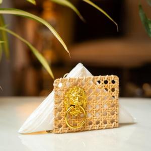 Porte-serviettes en jute avec poignée en forme de tête de tigre pour une décoration de table élégante, salle à manger, cuisine et accessoire de décoration intérieure en provenance d'Inde - Product Image 4