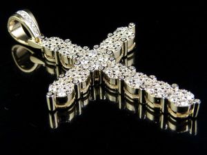 Novedades Último diseño VVS Clarity Moissanite Diamond Cross Christian Hip Hop Colgante para hombres y mujeres - Product Image 6