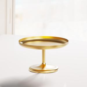 Support à gâteau au design moderne nickelé Support en métal élégant et durable pour les fêtes de mariage Gâteaux Cupcakes Desserts - Product Image 4