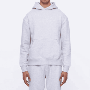 Ropa de calle, chándal con capucha para hombre, jersey de lana de algodón pesado, Sudadera con capucha y pantalones para correr, chándal a juego - Product Image 4