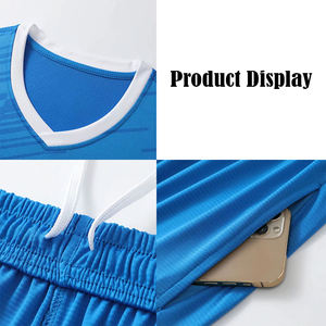 Tenue de match de football en polyester à séchage rapide, maillot et short, logo d'équipe personnalisé, uniforme de football, vêtements de sport d'entraînement, OEM ODM en gros - Product Image 3