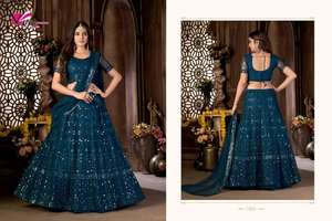 ชุด lehenga choli คอลเลกชั่นใหม่พร้อมชุดเย็บปัก - Product Image 3