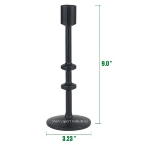 Excellent Design Metal Black <b>Taper</b> <b>Candle</b> Holders for Home Living Room and Wedding Tabletop Decorative <b>Candle</b> <b>Taper</b> - Product Image 6