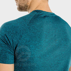 เสื้อยืดโพลีเอสเตอร์/ ผ้าฝ้ายแห้งเร็วและระบายอากาศได้ดีผลิตตามสั่งสำหรับยิม - Product Image 5