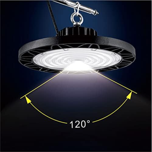 150 industriale Watt UFO per LED ad alta luce 15000 Lumen luce naturale IP65 riflettore di colore nero - Product Image 5