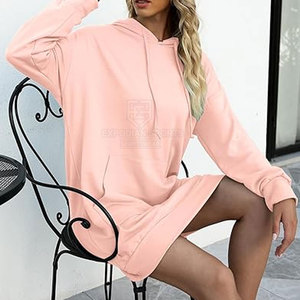 Sweat-shirts pour femmes, fabrication en usine, prix de gros, logo personnalisé, respirant, anti-boulochage, plus longs - Product Image 4